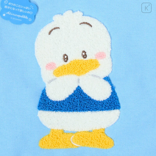 Japan Sanrio Original Mini Tote Bag - Pekkle : Character Grand Prix 3rd Edition Embroidery I want you to love it a lot! - 3