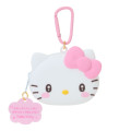 Japan Sanrio Original Face-shaped Silicone Mini Accessory Pouch - Hello Kitty : Character Grand Prix 3rd Edition I Want You! - 1