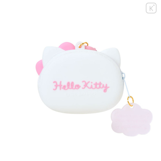 Japan Sanrio Original Face-shaped Silicone Mini Accessory Pouch - Hello Kitty : Character Grand Prix 3rd Edition I Want You! - 2