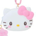 Japan Sanrio Original Face-shaped Silicone Mini Accessory Pouch - Hello Kitty : Character Grand Prix 3rd Edition I Want You! - 4