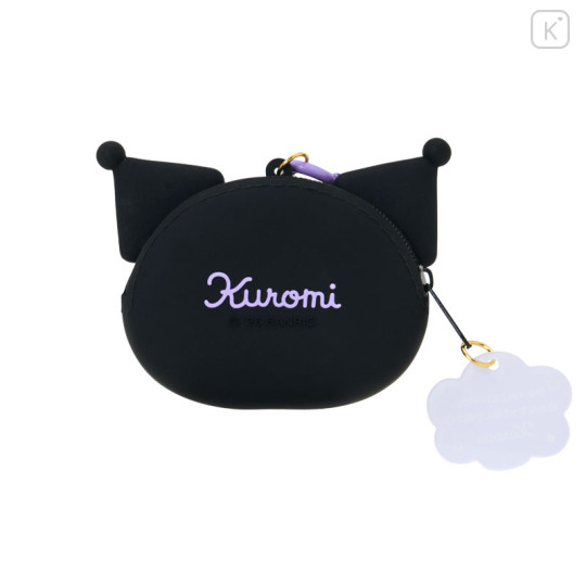 Japan Sanrio Original Face-shaped Silicone Mini Accessory Pouch - Kuromi : Character Grand Prix 3rd Edition I Want You! - 2