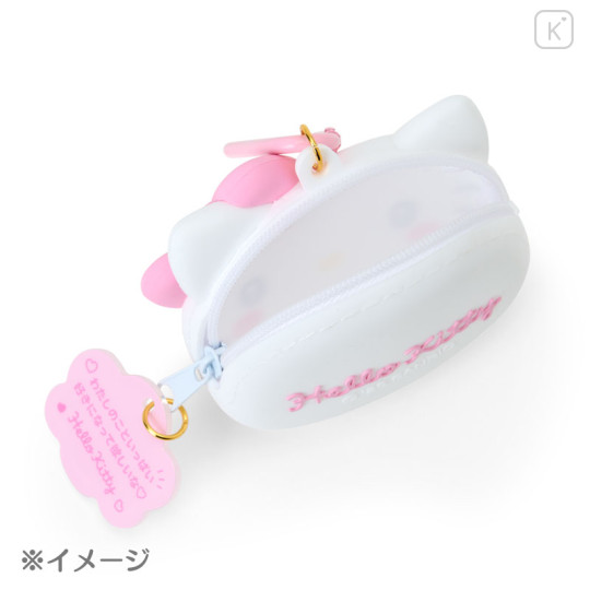 Japan Sanrio Original Face-shaped Silicone Mini Accessory Pouch - Kuromi : Character Grand Prix 3rd Edition I Want You! - 3