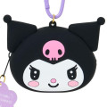 Japan Sanrio Original Face-shaped Silicone Mini Accessory Pouch - Kuromi : Character Grand Prix 3rd Edition I Want You! - 4
