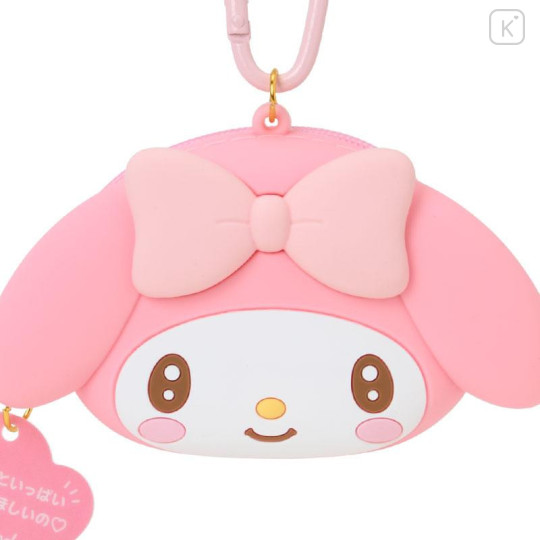 Japan Sanrio Original Face-shaped Silicone Mini Accessory Pouch - My Melody : Character Grand Prix 3rd Edition I Want You! - 4
