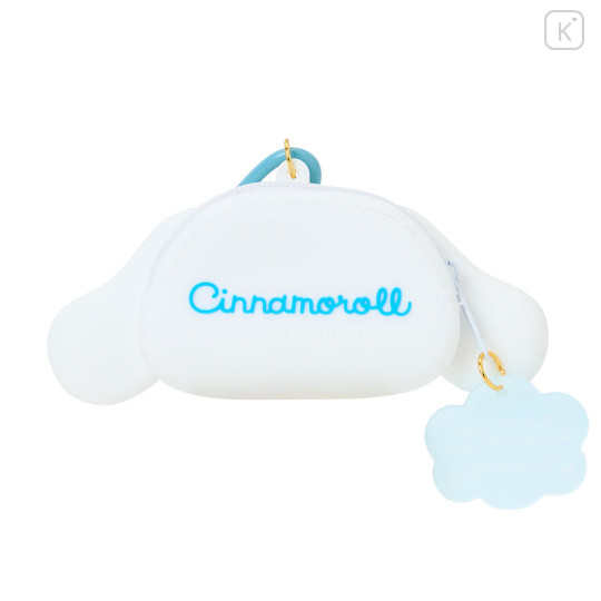 Japan Sanrio Original Face-shaped Silicone Mini Accessory Pouch - Cinnamoroll : Character Grand Prix 3rd Edition I Want You! - 2
