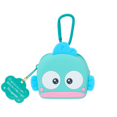 Japan Sanrio Original Face-shaped Silicone Mini Accessory Pouch - Hangyodon : Character Grand Prix 3rd Edition I Want You!