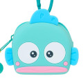 Japan Sanrio Original Face-shaped Silicone Mini Accessory Pouch - Hangyodon : Character Grand Prix 3rd Edition I Want You! - 4