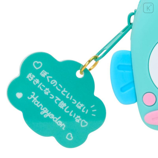 Japan Sanrio Original Face-shaped Silicone Mini Accessory Pouch - Hangyodon : Character Grand Prix 3rd Edition I Want You! - 5