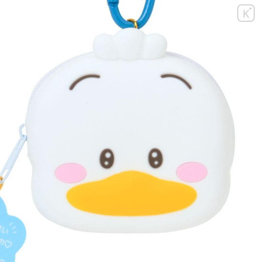 Japan Sanrio Original Face-shaped Silicone Mini Accessory Pouch - Pekkle : Character Grand Prix 3rd Edition I Want You! - 4