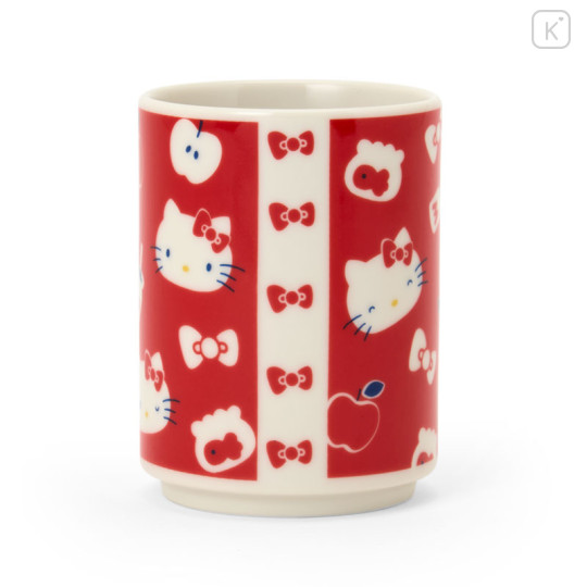 Japan Sanrio Japanese Tea Cup - Hello Kitty : Happy Red - 2