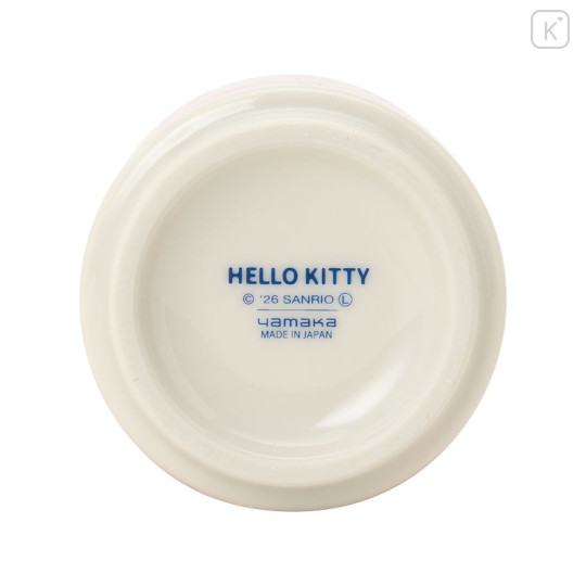 Japan Sanrio Japanese Tea Cup - Hello Kitty : Happy Red - 3
