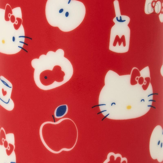 Japan Sanrio Japanese Tea Cup - Hello Kitty : Happy Red - 4