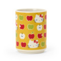 Japan Sanrio Japanese Tea Cup - Hello Kitty : Apple Yellow - 1