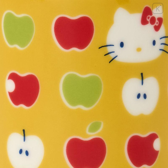 Japan Sanrio Japanese Tea Cup - Hello Kitty : Apple Yellow - 4