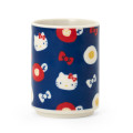 Japan Sanrio Japanese Tea Cup - Hello Kitty : Ribbon Navy - 1