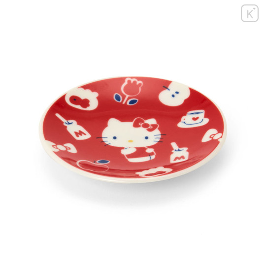 Japan Sanrio Soy Sauce Plate - Hello Kitty : Happy Red - 1