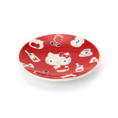 Japan Sanrio Soy Sauce Plate - Hello Kitty : Happy Red