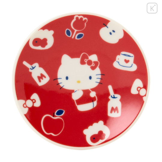 Japan Sanrio Soy Sauce Plate - Hello Kitty : Happy Red - 2