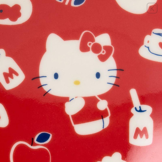 Japan Sanrio Soy Sauce Plate - Hello Kitty : Happy Red - 4