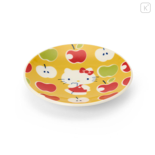 Japan Sanrio Soy Sauce Plate - Hello Kitty : Apple Yellow - 1