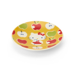 Japan Sanrio Soy Sauce Plate - Hello Kitty : Apple Yellow