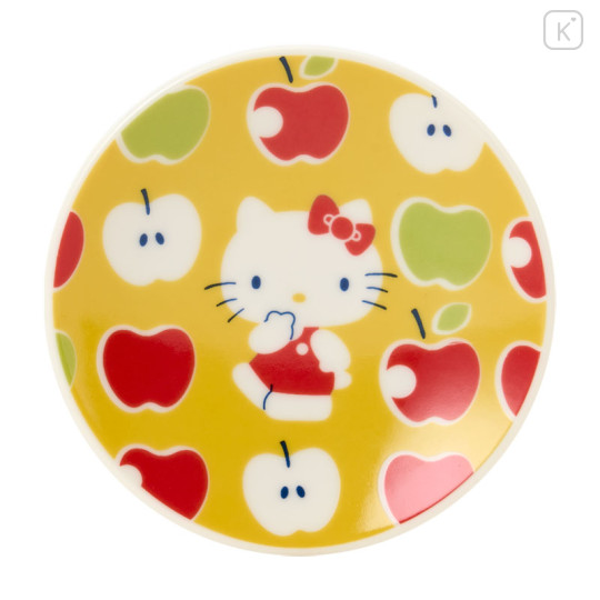 Japan Sanrio Soy Sauce Plate - Hello Kitty : Apple Yellow - 2