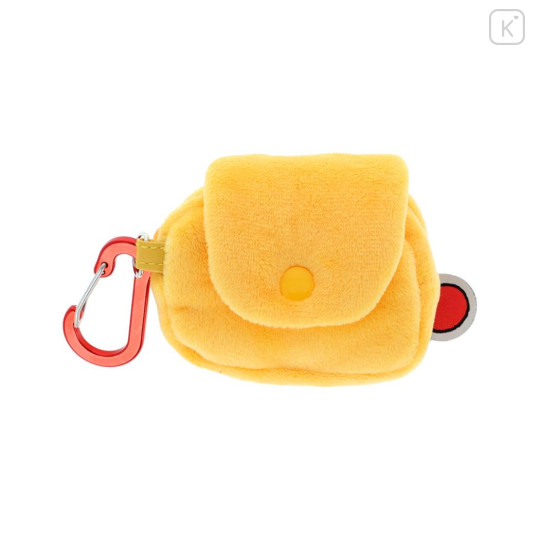 Japan Disney Mini Pouch with Carabiner - Pooh : Smile Face Art By Tarout - 2