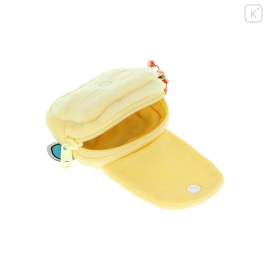 Japan Disney Mini Pouch with Carabiner - Pooh : Happy Honey Pot Art By Tarout - 3