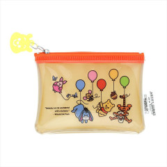 Japan Disney Flat Mini Pouch - Winnie the Pooh : Balloon Art By Tarout