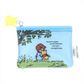 Japan Disney Flat Mini Pouch - Pooh : & Christopher Robin Blue Sky Art By Tarout - 1