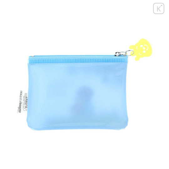 Japan Disney Flat Mini Pouch - Pooh : & Christopher Robin Blue Sky Art By Tarout - 2