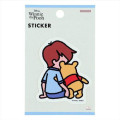 Japan Disney Die-cut Sticker - Pooh & Christopher Robin Blue Sky Art By Tarout - 1