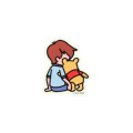Japan Disney Die-cut Sticker - Pooh & Christopher Robin Blue Sky Art By Tarout - 2