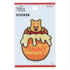 Japan Disney Die-cut Sticker - Piglet & Pooh : Happy Honey Pot Art By Tarout