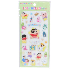 Japan Crayon Shin-chan Petamelow Sticker - Family 3D Embossed