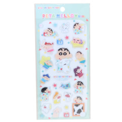 Japan Crayon Shin-chan Petamelow Sticker - Friends 3D Embossed