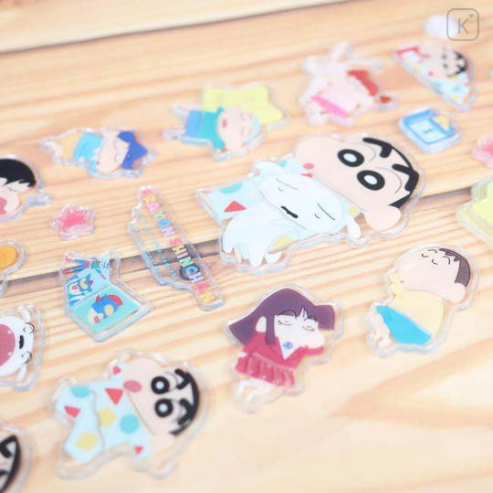 Japan Crayon Shin-chan Petamelow Sticker - Friends 3D Embossed - 2