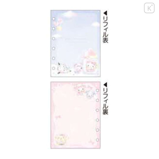 Japan Sanrio 6 Hole Sticker Binder - White Cat Baby - 2