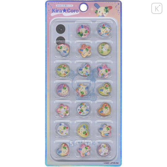 Japan Sanrio KiraCoro Glass Bead Sticker - Usahana - 1