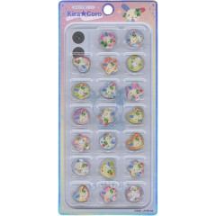 Japan Sanrio KiraCoro Glass Bead Sticker - Usahana