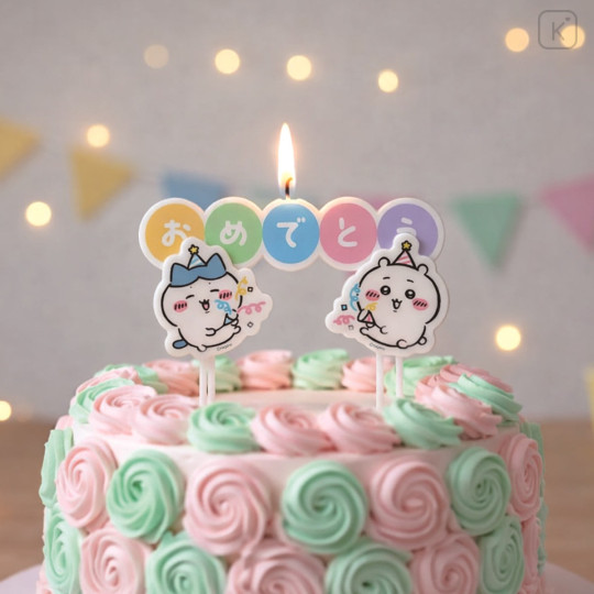 Japan Chiikawa Candle - Chiikawa & Hachiware : Congrats - 2