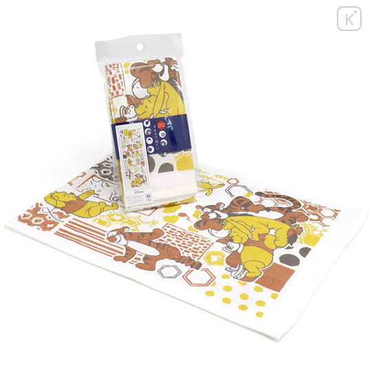Japan Disney Japanese Tenugui Towel - Winnie the Pooh : Friends - 1