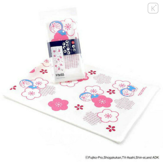 Japan Doraemon Japanese Tenugui Towel - Doraemon : Plum - 1