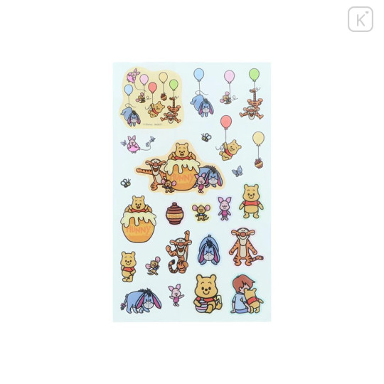 Japan Disney Clear Sticker - Winnie the Pooh : Yellow Art By Tarout - 2