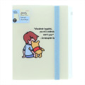 Japan Disney 5 Pockets A5 Clear File - Winnie the Pooh & Christopher Robin Art By Tarout - 1