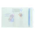 Japan Disney 5 Pockets A5 Clear File - Winnie the Pooh & Christopher Robin Art By Tarout - 3