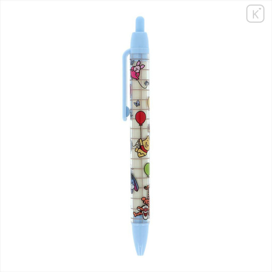Japan Disney Ballpoint Pen - Winnie the Pooh : Balloon Blue Art By Tarout - 1