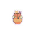 Japan Disney Squishy Sticky Notes - Piglet & Pooh : Honey Pot Art By Tarout - 4
