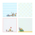 Japan Disney Square Memo - Piglet & Pooh : Reading Art By Tarout - 3