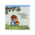Japan Disney Square Memo - Winnie the Pooh & Christopher Robin Art By Tarout - 1